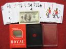 怀旧收藏 80年代扑克  ROYAL 图案 54张全 精品收藏