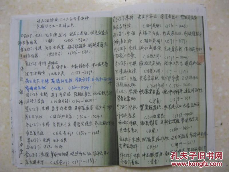 【图】江西修县朱氏族谱(手抄本。慈 、慈灿三