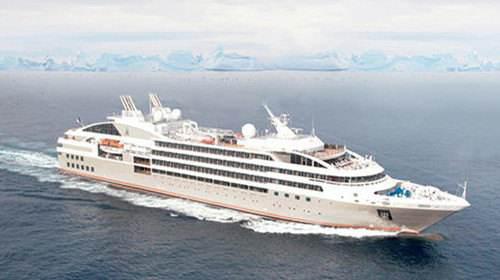 庞洛邮轮日丽号仿水晶镇纸 viking line游轮明信片