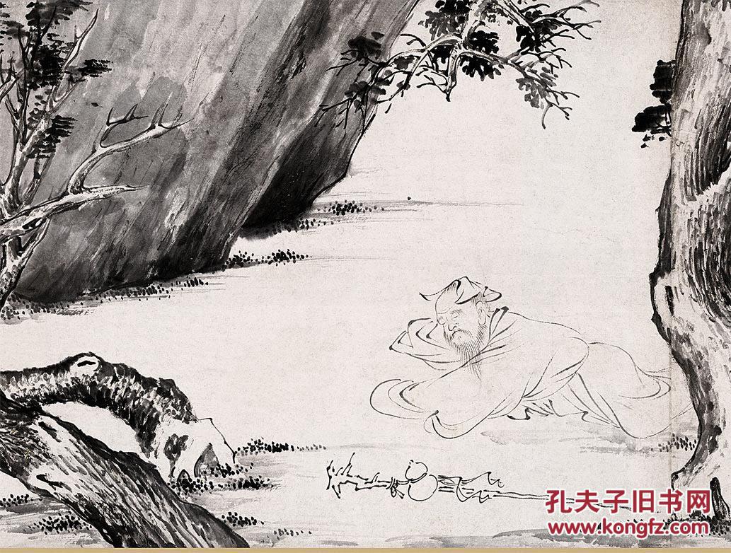 明唐寅临李公麟饮中八仙图