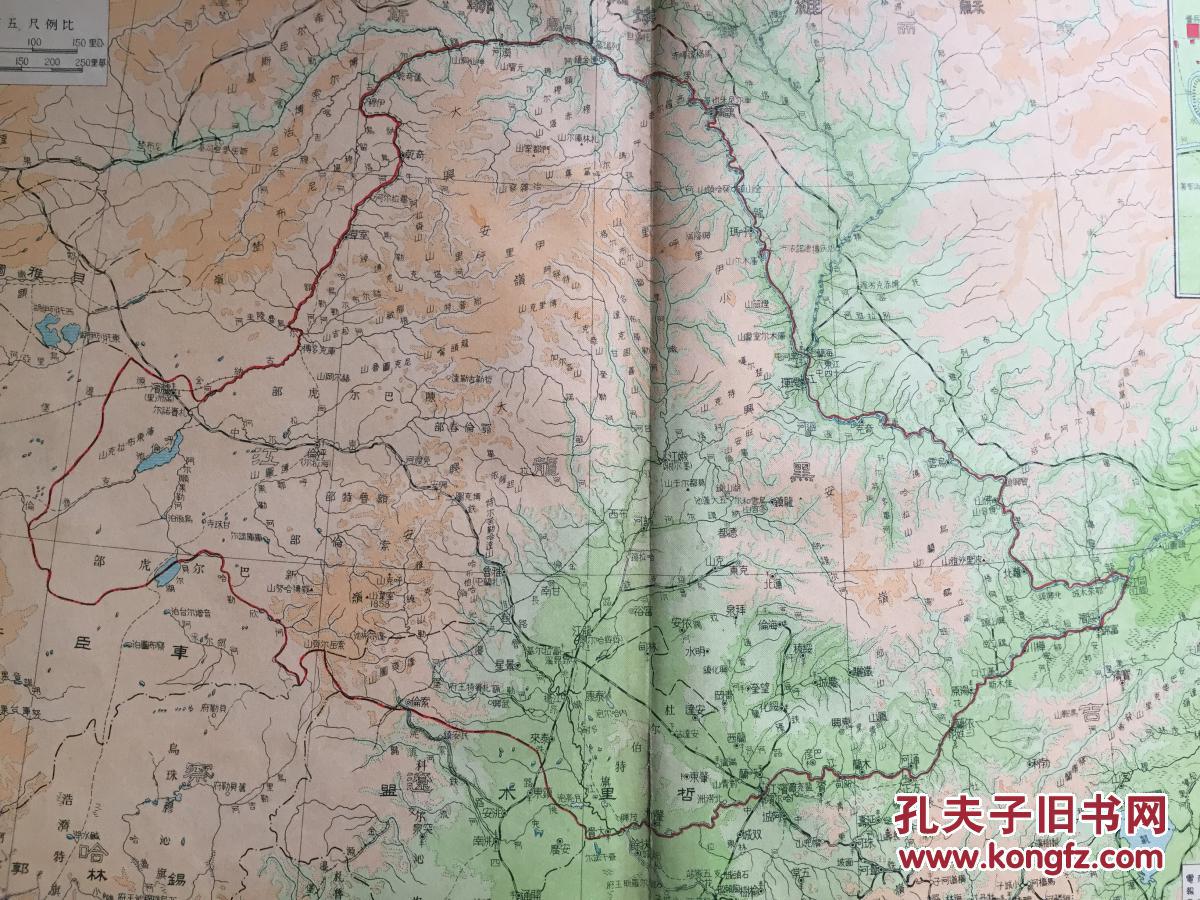 民国 黑龙江省 地图 民国早期版 统一的黑龙江省 8开 龙江(齐齐哈尔市图片