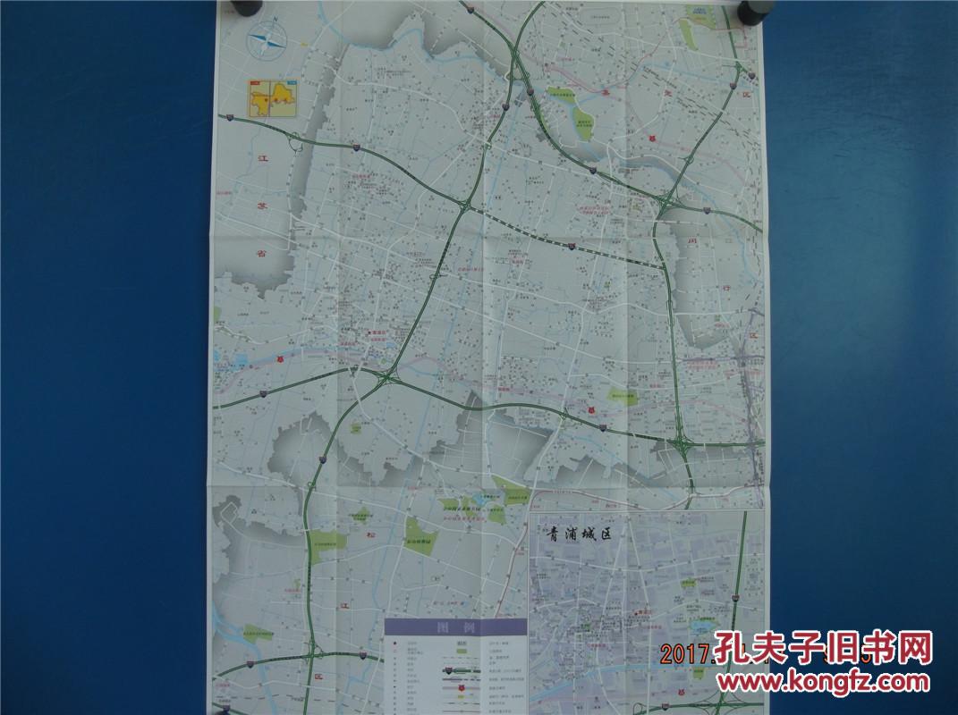 2013上海分区地图-青浦区地图-四开地图图片