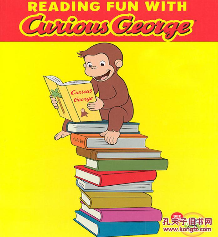 英语有声curiousgeorge好奇猴乔治系列5张听的电脑文本满300包邮