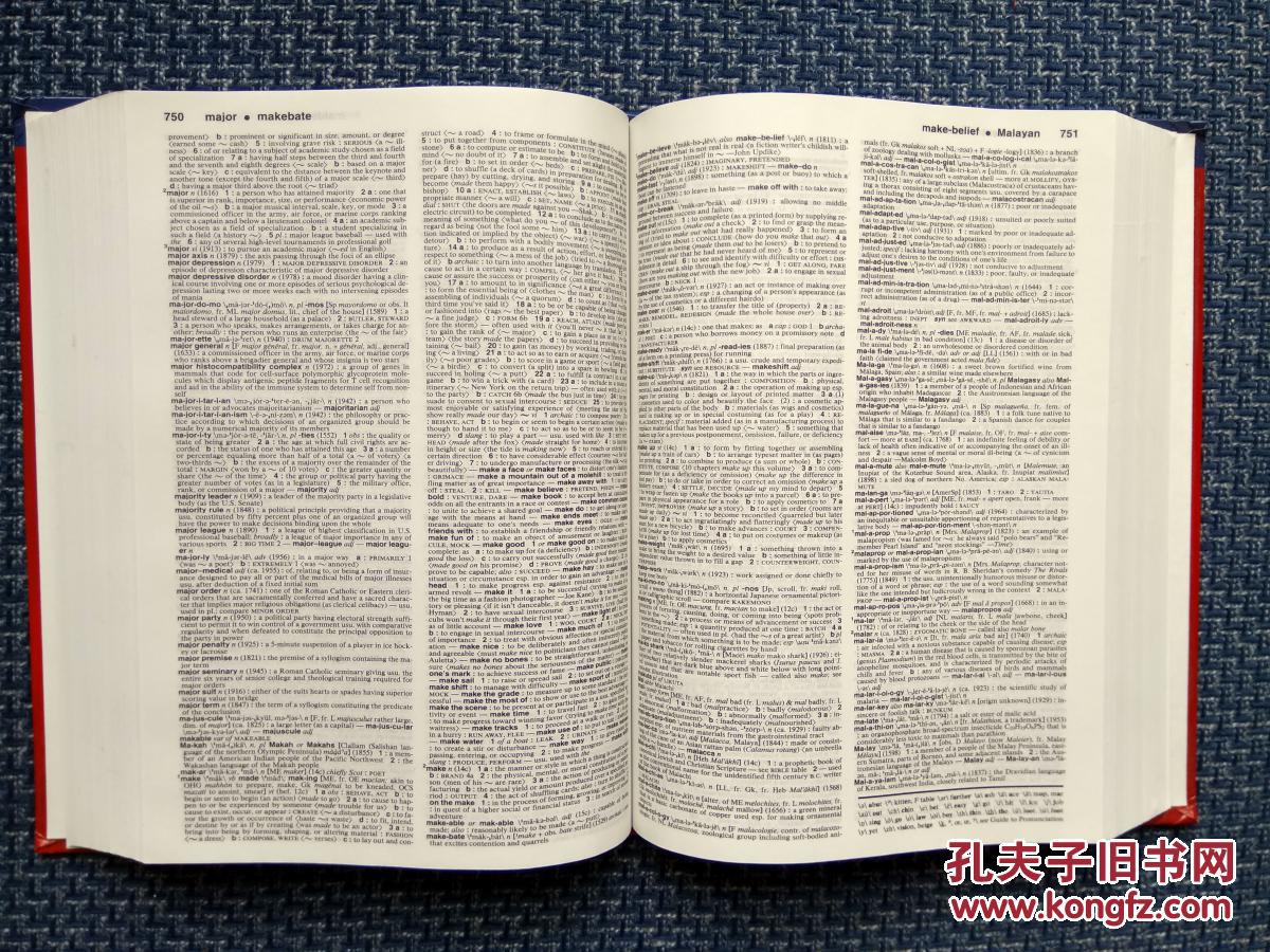 美国原版进口 韦氏大学词典第十一版 merriam-webster'