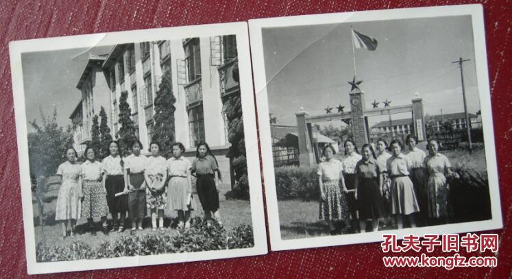 【老照片,2张】50年代上海,华东化工学院--华东
