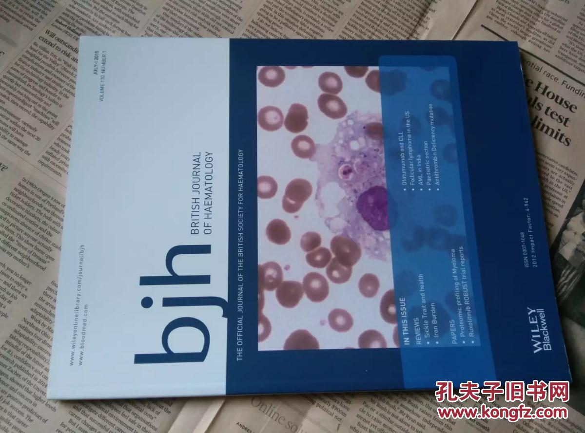 British Journal of Haematology bjh 血液学医学学