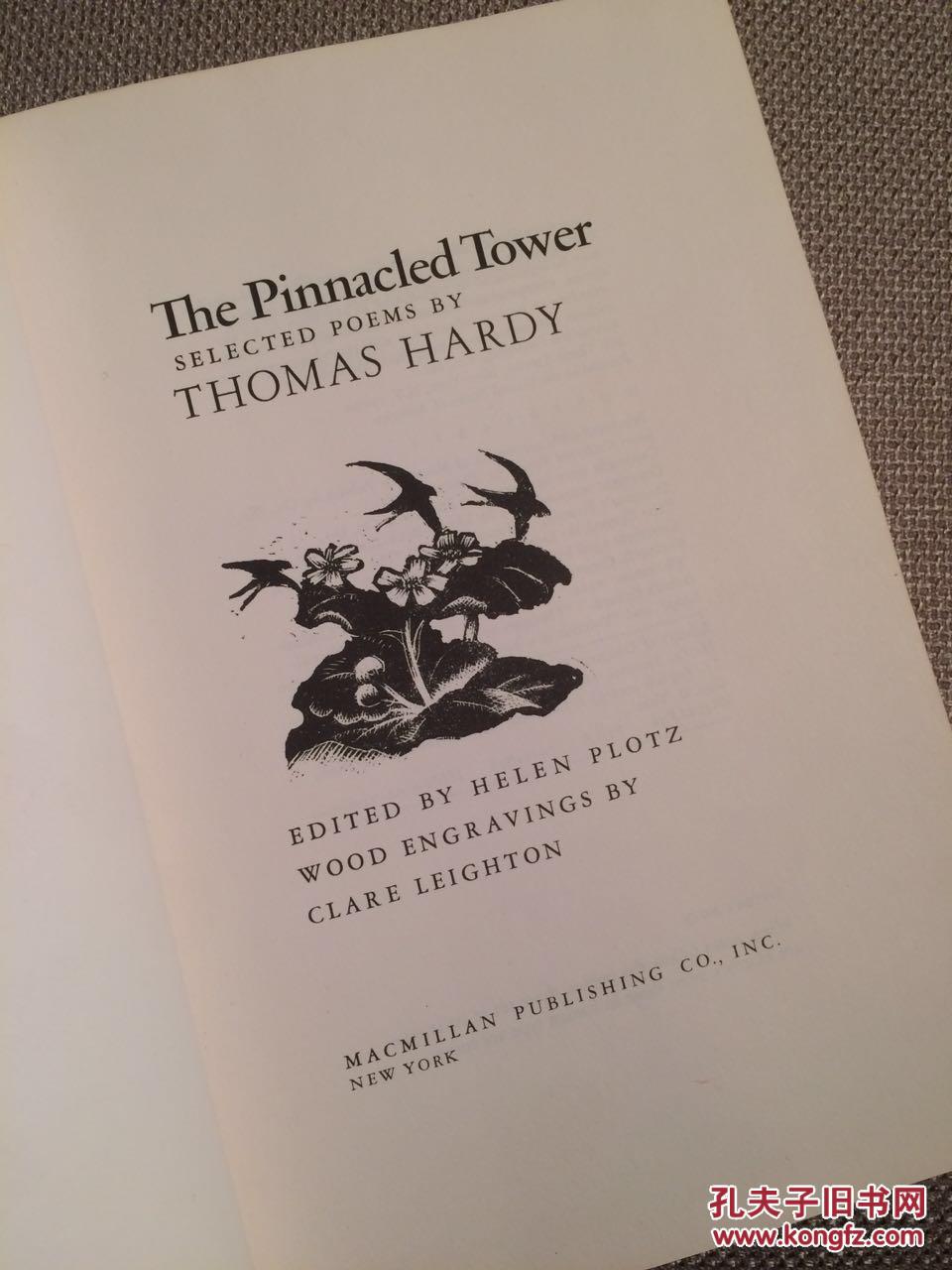 the pinnacled tower: selected poems of thomas hardy(《哈代诗选》