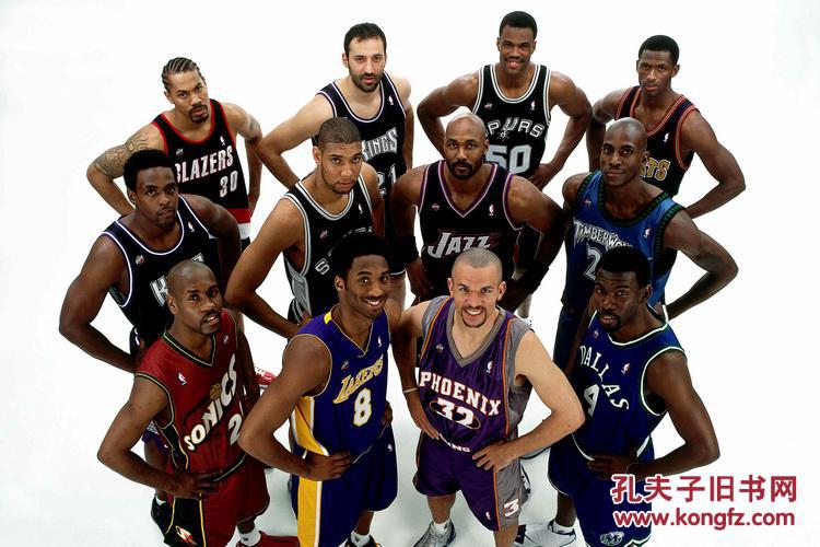 nba历届全明星赛合影明信片套装十张