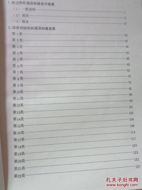 【图】商标注册用商品和服务国际分类表_世界