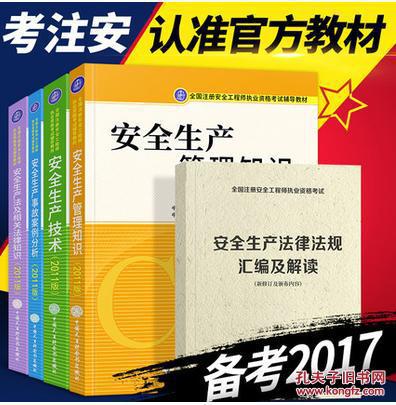 2011版2017印刷注册安全工程师教材考试用书