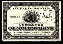 ［BG-C2］美国1926年人造黄油税票，8.2X5.5厘米。