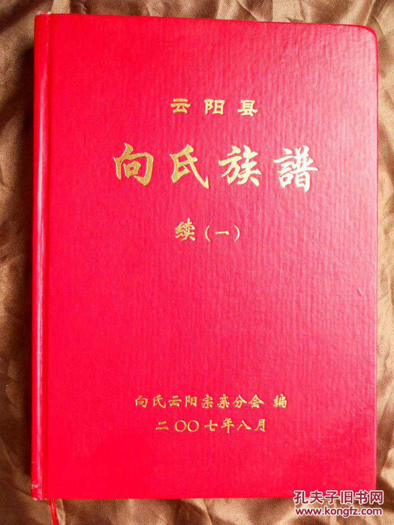 2007年,硬精装,家谱,族谱,重庆云阳,向氏族谱,更多内容自己看(谢绝收