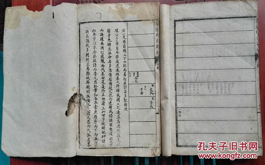 兰陵缪氏族谱(稀见的云南宣威地区族谱)民国时期云南皮纸印本;大开本