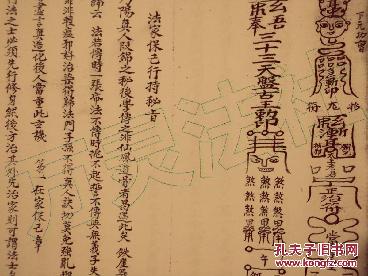 元皇秘旨(刘十五郎退病符倒手,闭臭法,油火大法,收魂秘法,雪山大法降