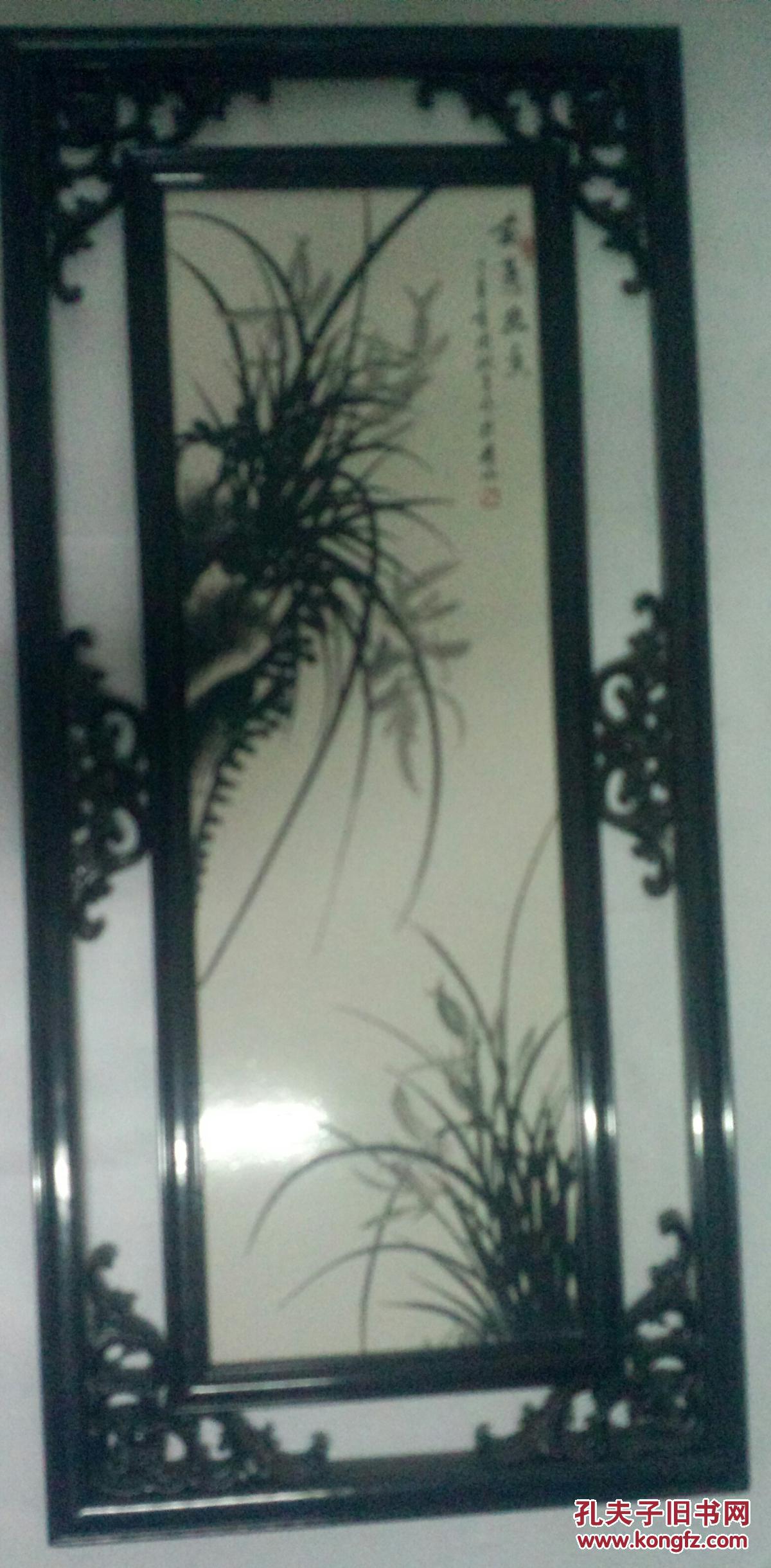 周润平手绘瓷板画