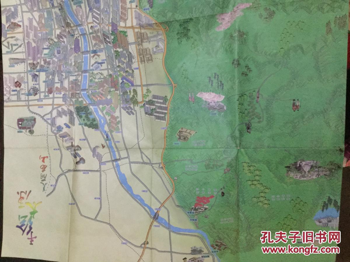 (手绘太原 美丽西山)手绘地图