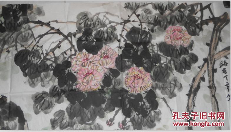 烟台画家兰巧峰画鹭鸶(4尺)