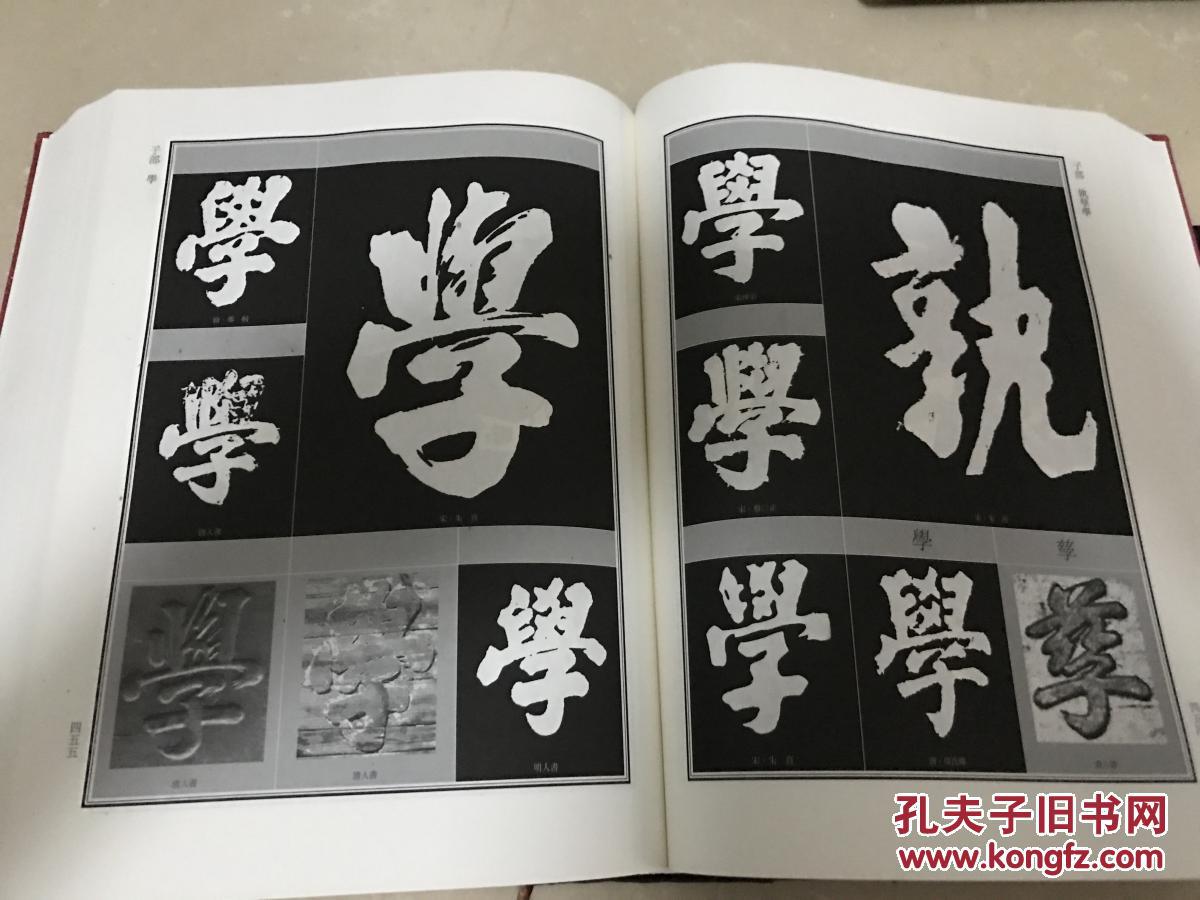中国书法大字典:榜书大字典 前面少两张 如图