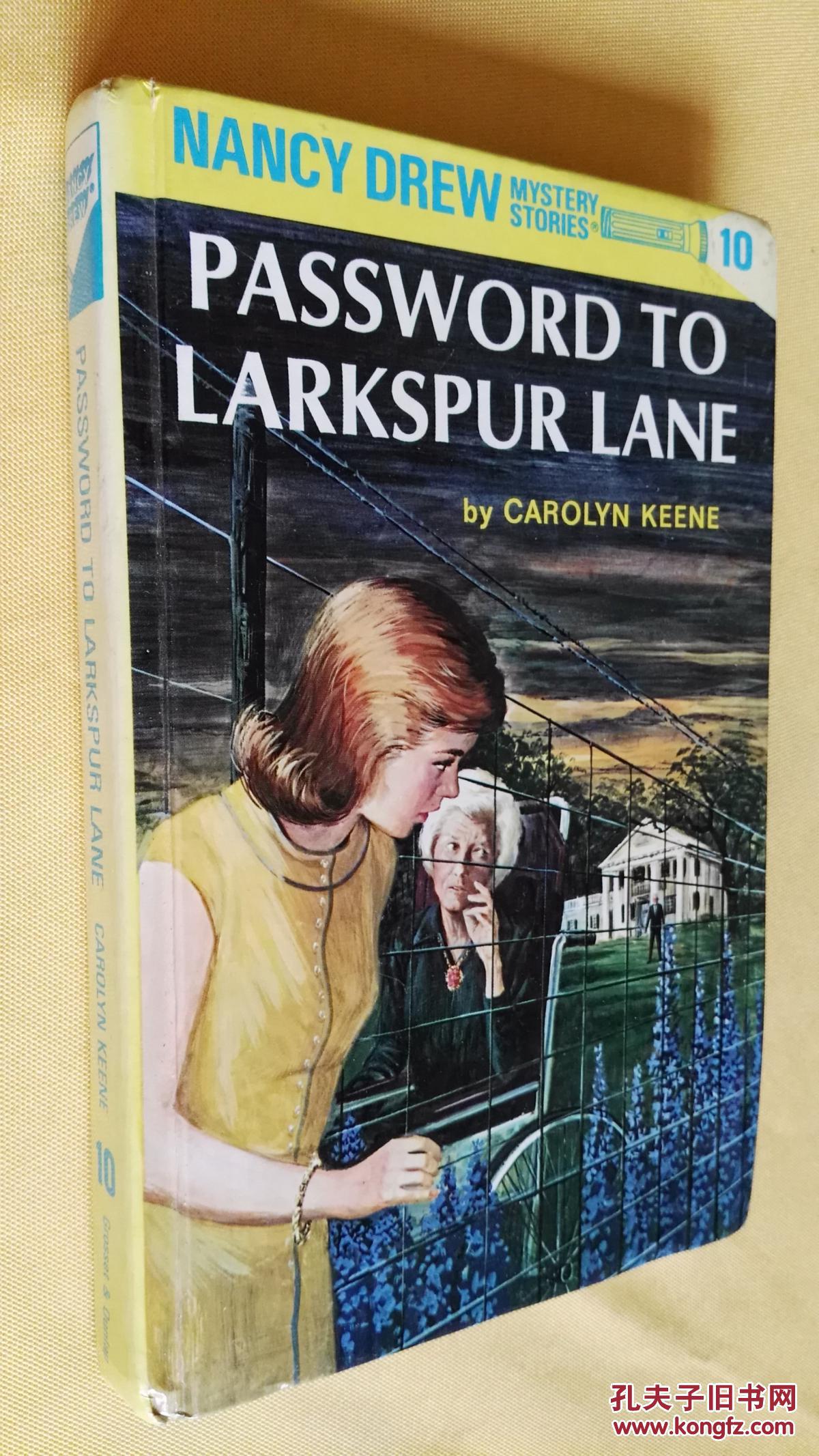 英文原版 nancy drew 10: the password to larkspur lane by carolyn