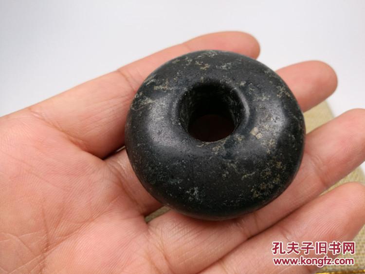 红山文化红山玉器红山黑皮玉器红山玉环玉璧十分难得可以吸铁具有磁性