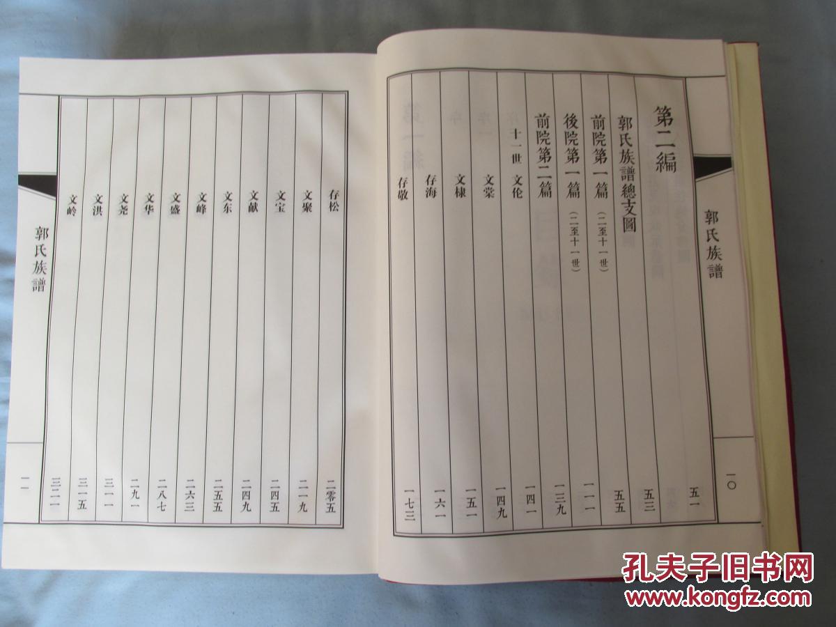 郭氏家谱(利津)——巨厚册——定稿后的样书_利津郭氏