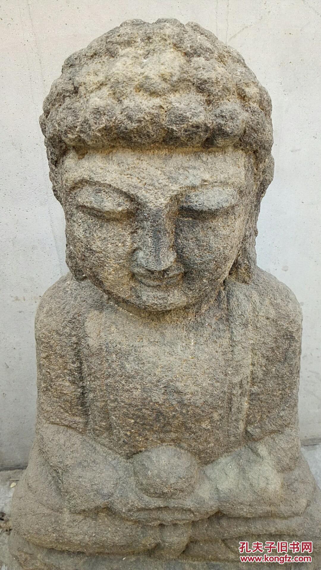唐代大石佛,尺寸78x45x16cm保老保真