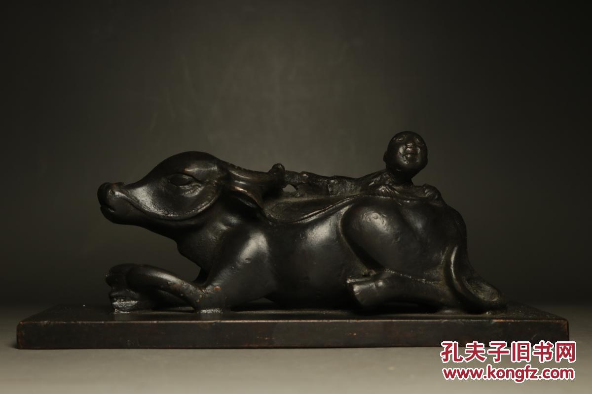 老人收来的清代牧童骑牛摆件一个,包浆浑厚,挺有意思的