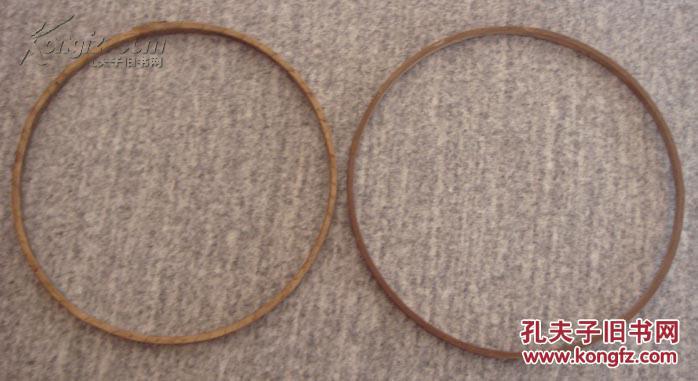 民俗物件竹制绣花撑子 绣花工具