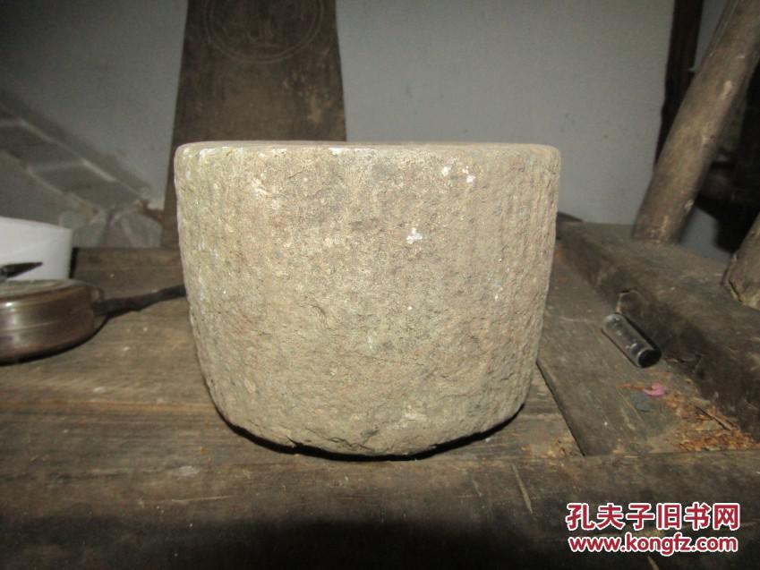 古玩杂项老石雕老石器民俗老物件老石臼05