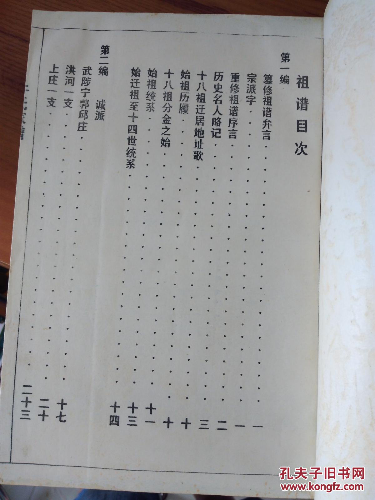 牛氏家谱(有目录自己看是哪的)
