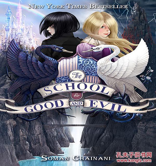 英语有声 the school for good and evil 1-3部 50张听的 文本 满300