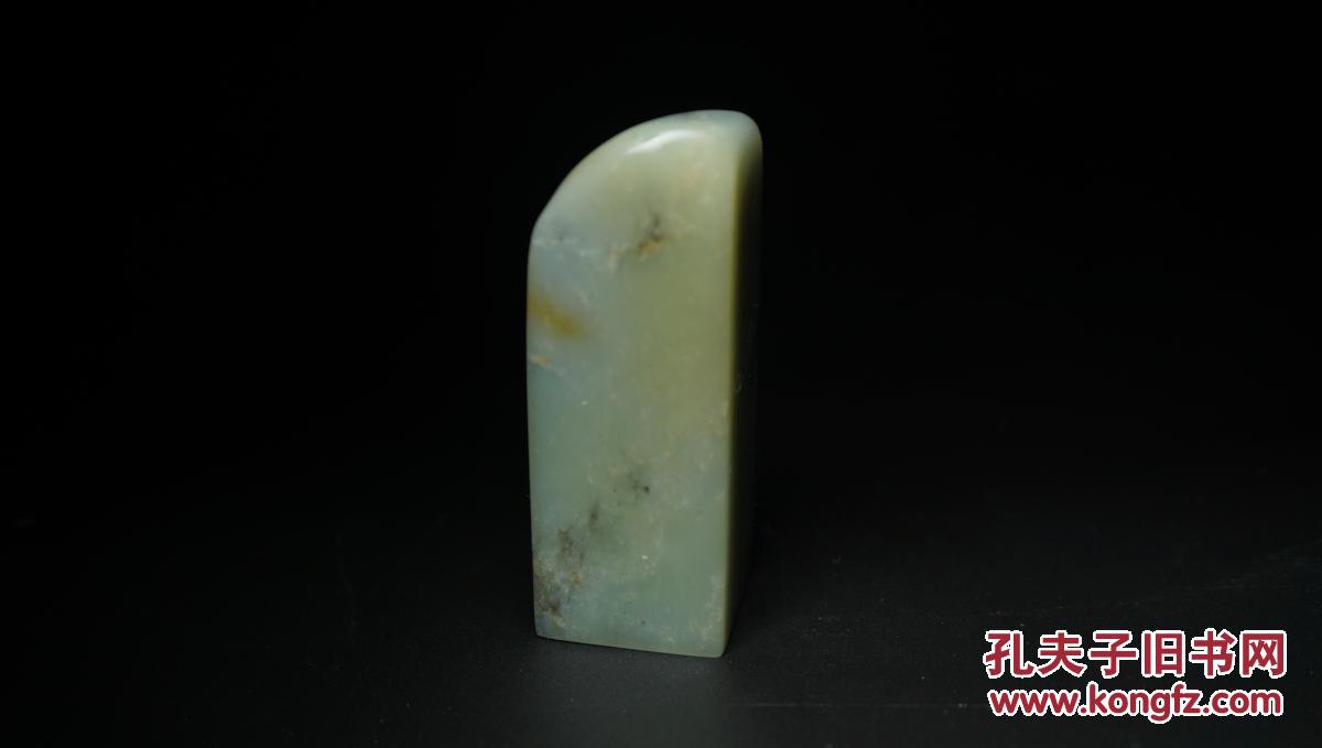 少见品种石 云南巧色天青石印章 质地透彻 石中君子 石性稳定 品好无