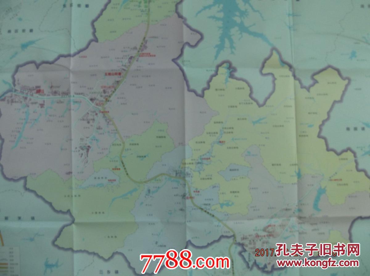 中国·中山五桂山-对开地图图片