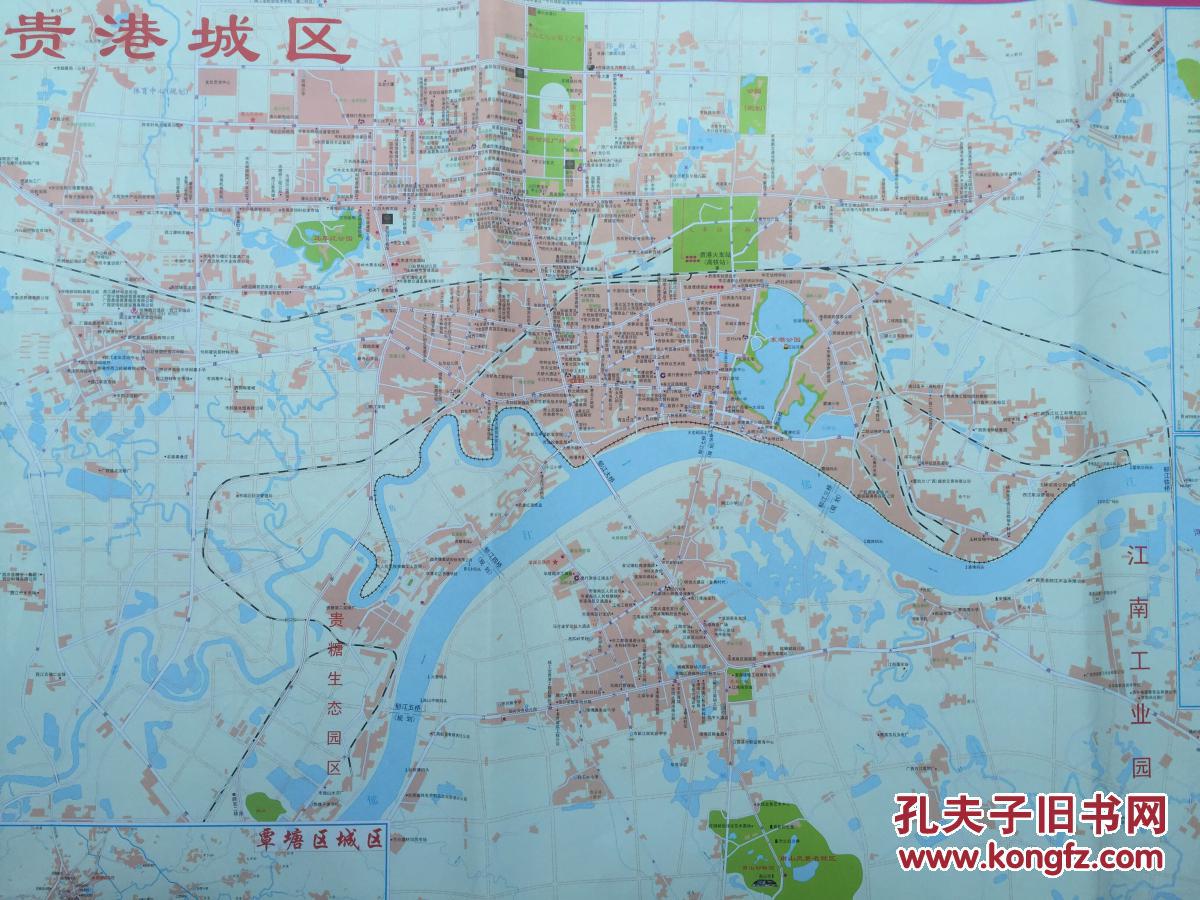 贵港经贸交通旅游图 2017年 贵港地图 贵港市地图图片
