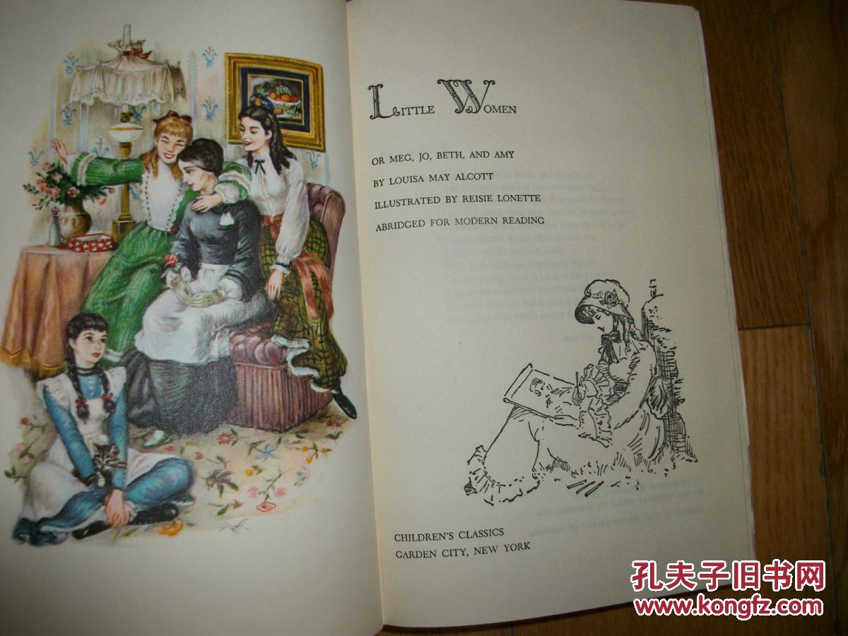 【布面精装英文原版插图毛边本】奥尔科特《小妇人》little women