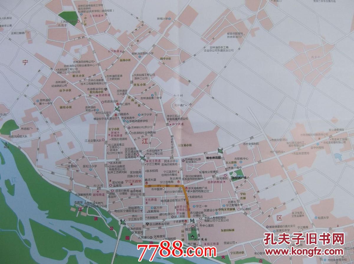 2014松原市城区图-松原市政区图-对开地图图片