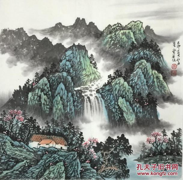 【纯手绘】【卢星堂】★当代著名山水画家,国家一级美术师,中美协会员