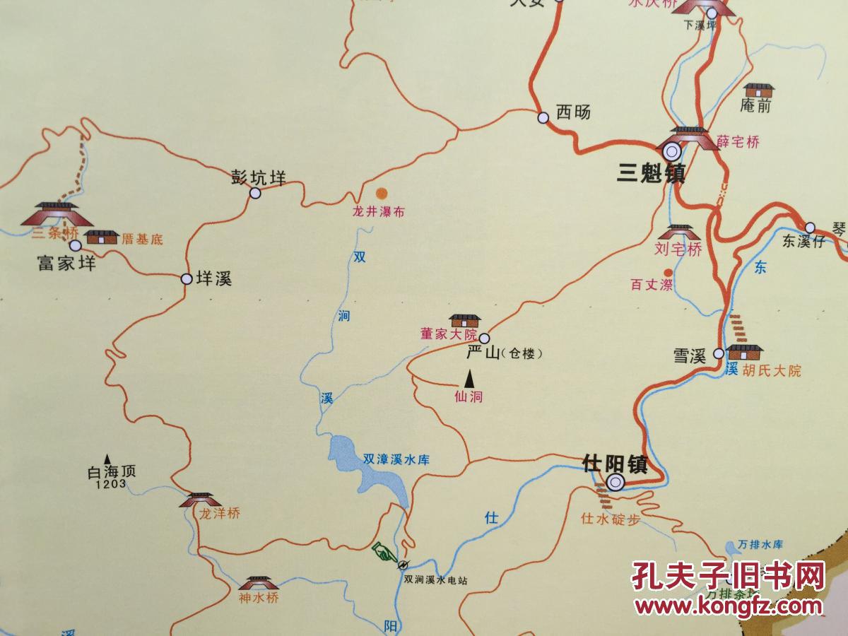 泰顺导游图 泰顺县地图 泰顺地图 泰顺旅游图