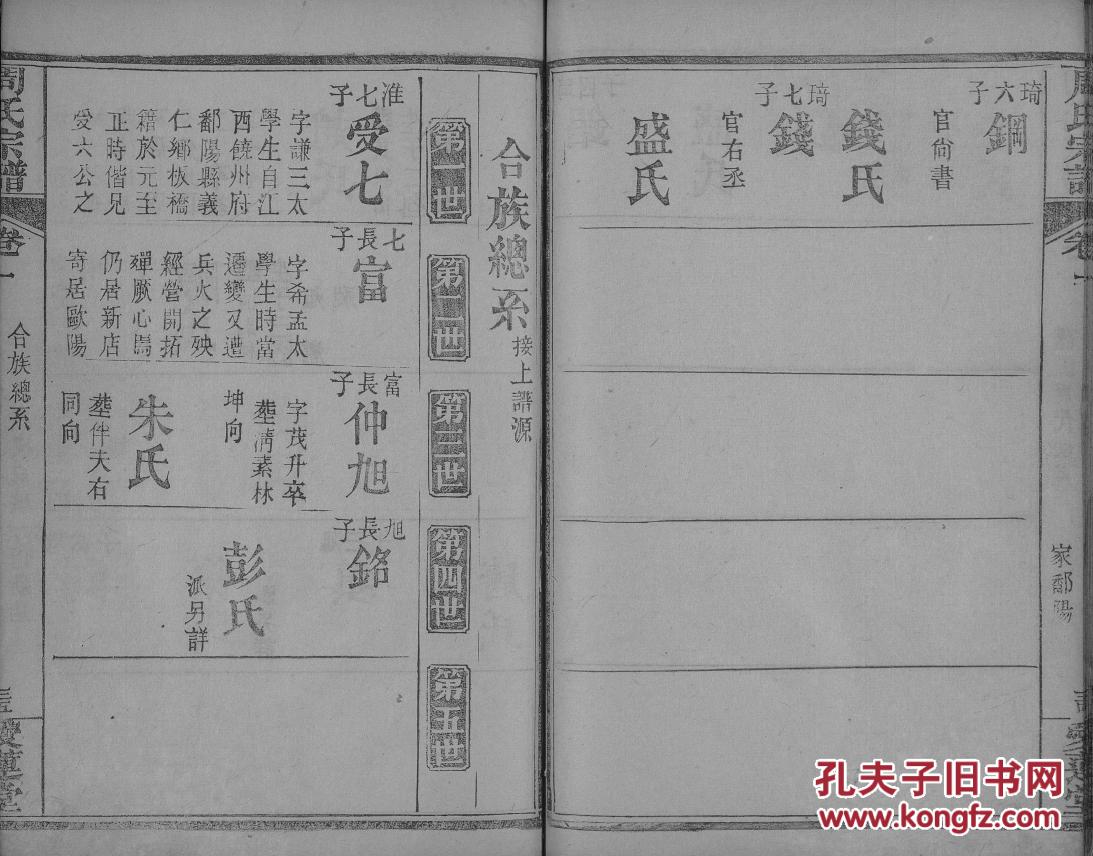 家谱----周氏宗谱【爱莲堂】河北受七公支 (受七公 字