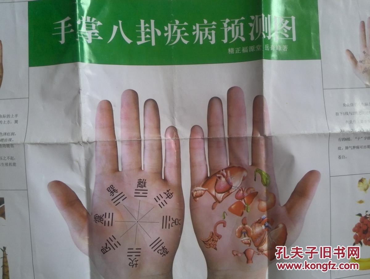 手掌八卦疾病预测图手掌八种异常纹图彩铜版
