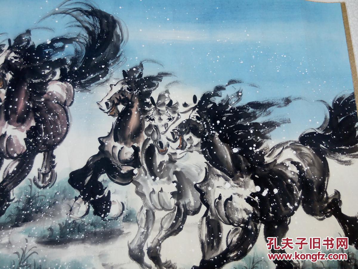 河南省书协学术委员会委员,河南省书 画院特聘书画家,张啸 画马 作品