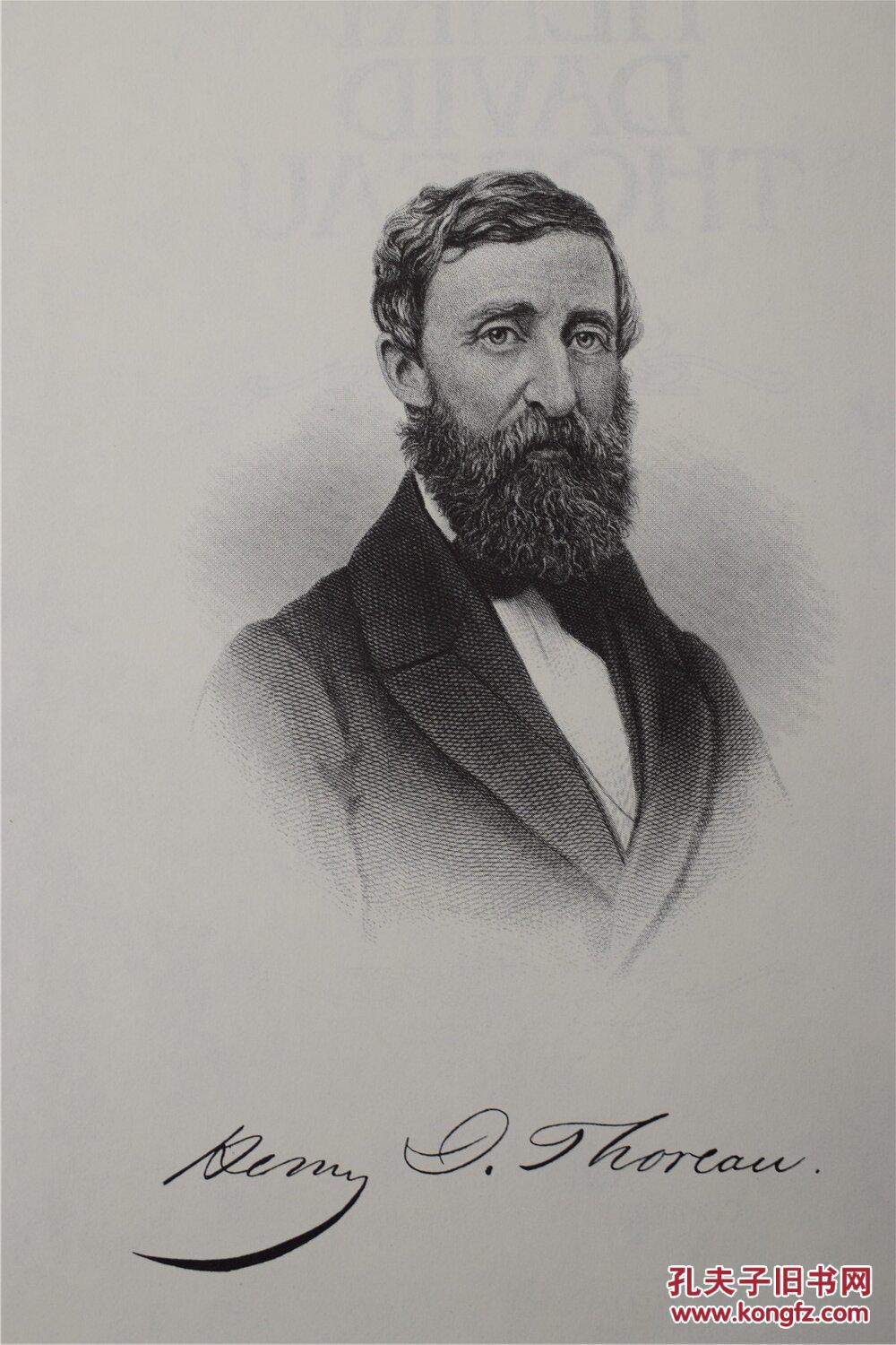 梭罗集 漂亮精装 三面刷金 配插图 works of henry david thoreau 拍