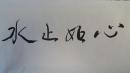 鲁迅美术学院副院长马克辛书法《心如止水》
