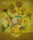 *FWP3WAR-非常漂亮的油画家带款布面静物油画-“黄色小花”，有画家签名，经典