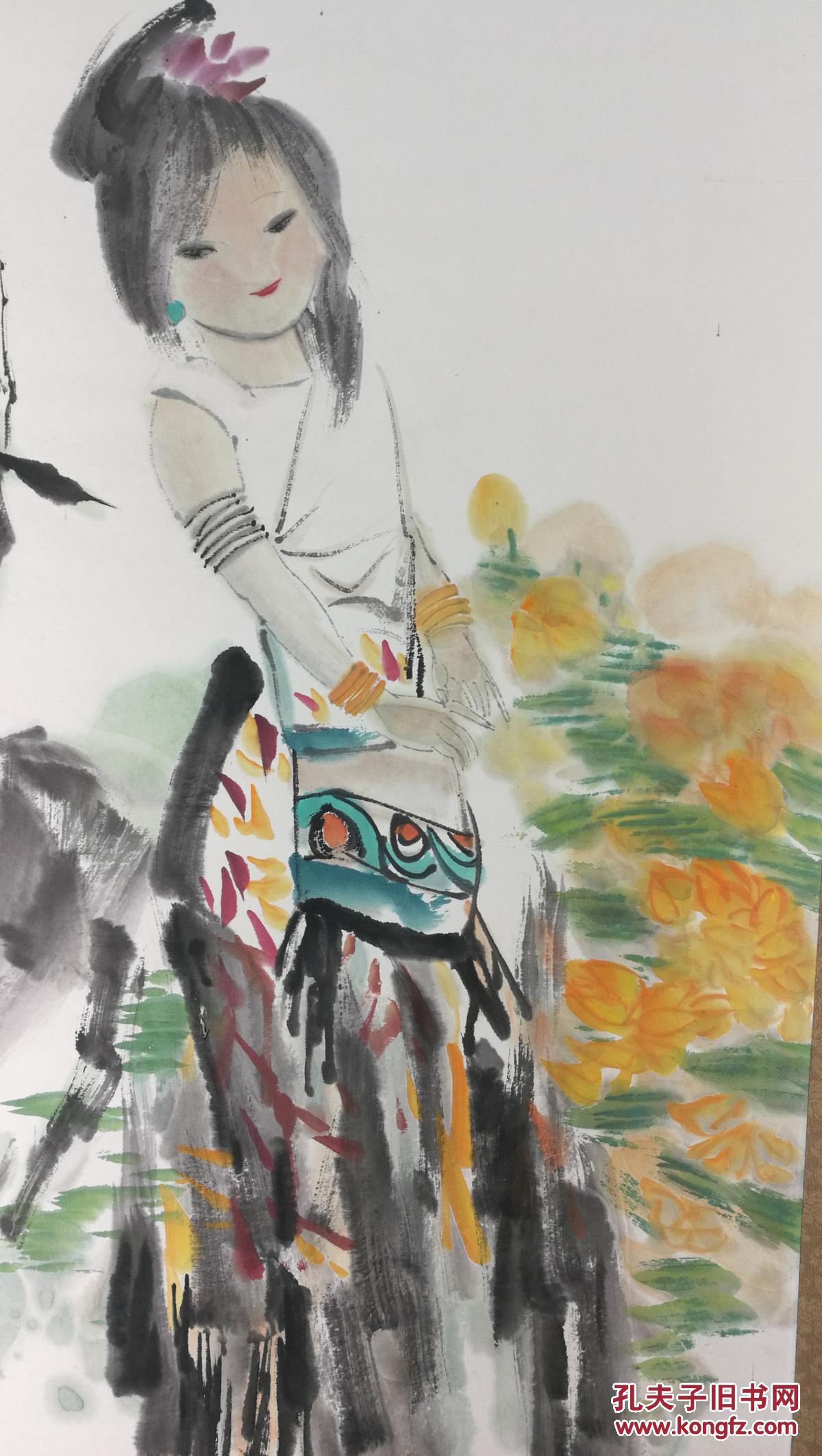 擅长水墨写意人物画和指头画【吴永良】人物画,艺术品