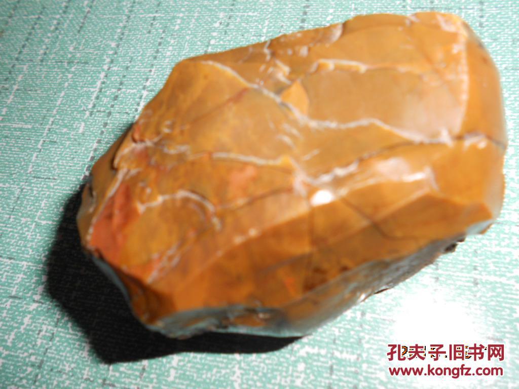 精品鸡肝石选料15号以黄色为主的彩色鸡肝石油料玉化
