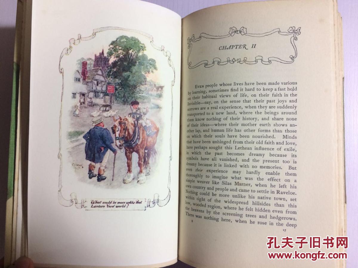 brock彩色插图1905年silas marner《织工马南传》英国作家gorge