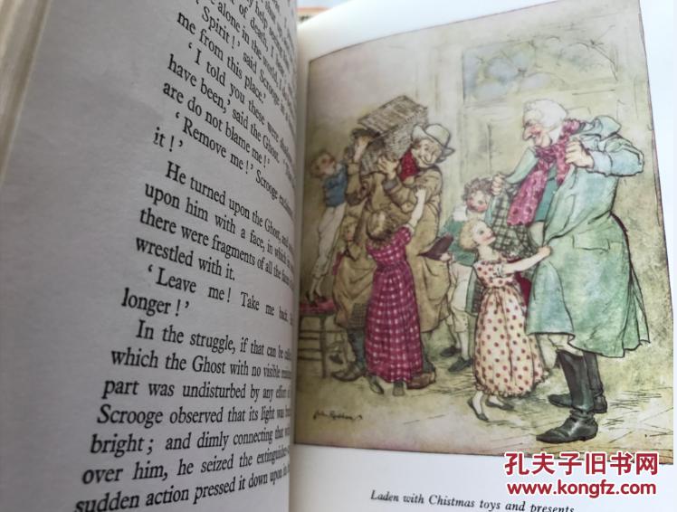 a christmas carol 狄更斯《圣诞颂歌》,有著名的arthur rackham插图