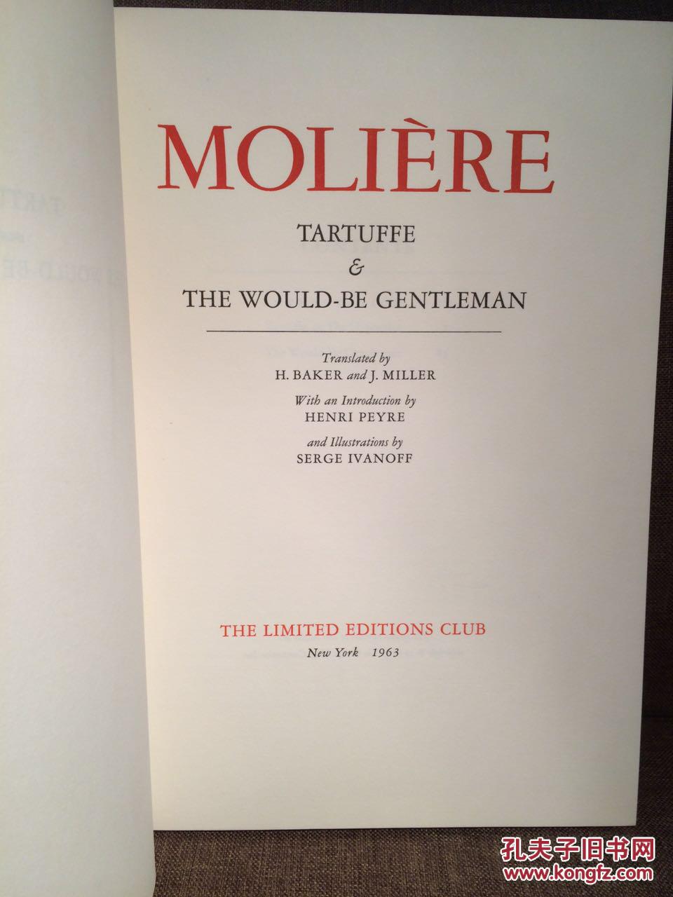 tartuffe & the would-be gentleman(莫里哀《伪君子/贵人迷》,serge