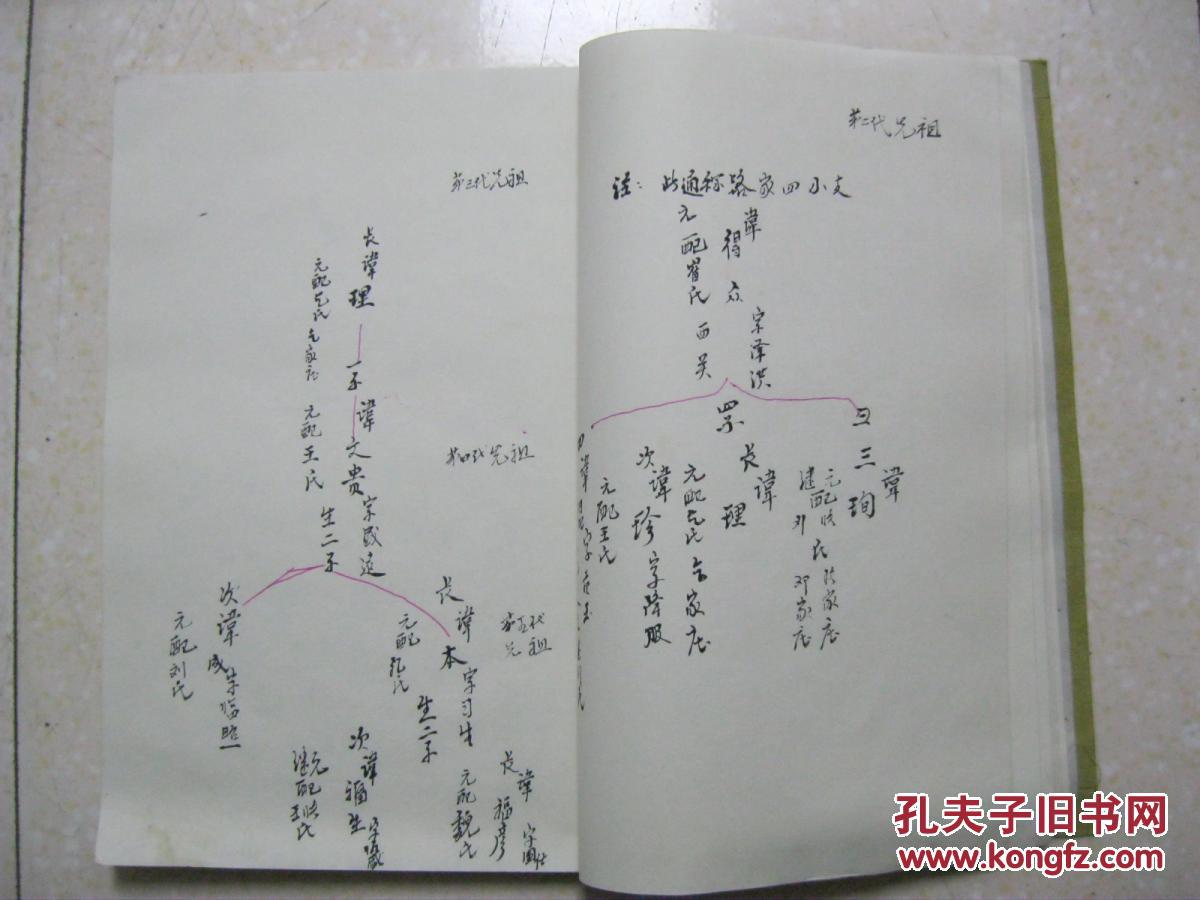 南宫茶棚李庄路氏宗谱账(路氏家谱,河北省邢台市南宫市西丁乡茶棚李村